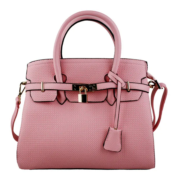 Miss Lulu Women Handbag Business Bags Female Tote Bag Pink