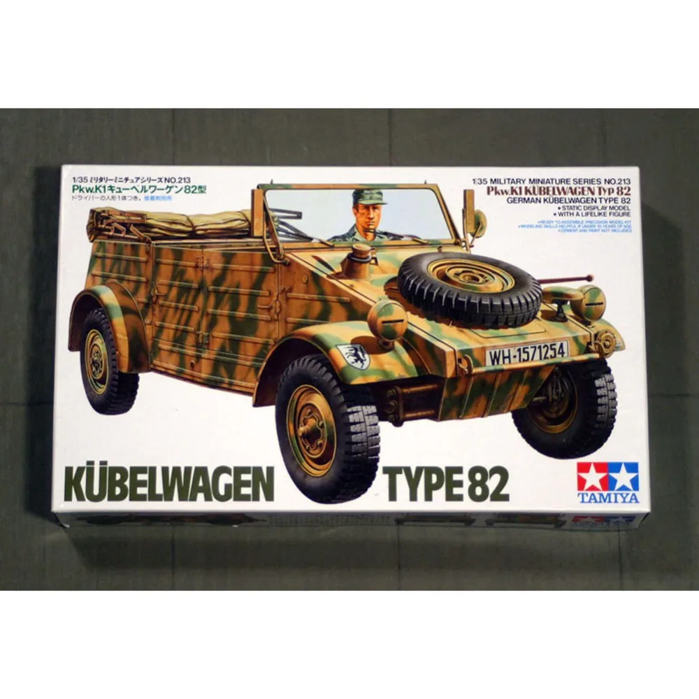 Тамия 35213 1/35 немецкий Pkw K1 Kubelwagen Тип 82 Военная сборка AFV модель строительные наборы