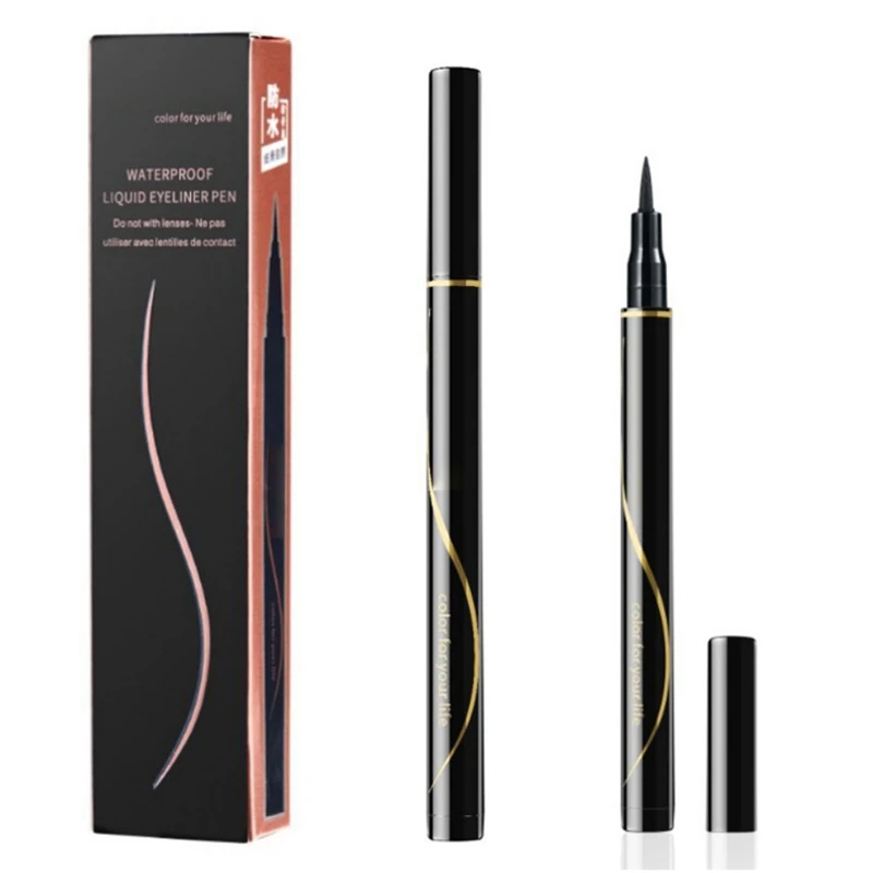 2019 1PC Black Long Lasting Eye Liner Pencil Waterproof Ultimate Liquid Eyeliner Pen Smudge-Proof Cosmetic Beauty Makeup
