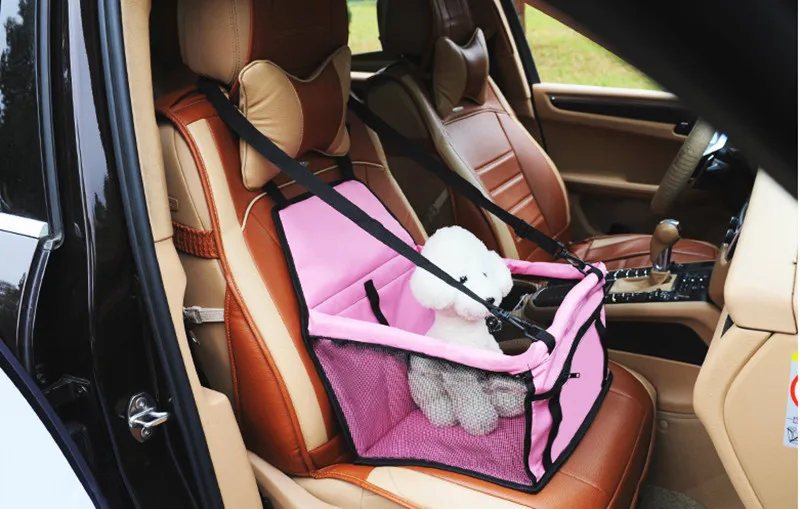 Pet dog Автомобильная сумка безопасное сиденье дышащая водонепроницаемая корзина дорожная сетка висячая сумка для собак корзина