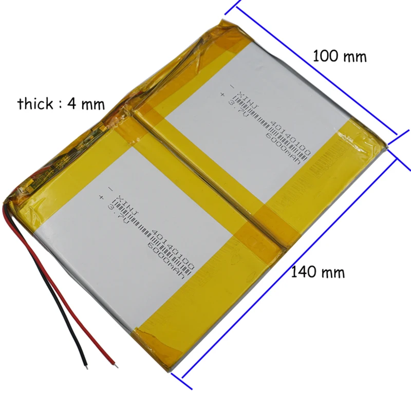 XINJ 3,7 V-7,4 V 3000 mAh-6000 mAh литий-полимерная аккумуляторная батарея литий-ионный Литий-полимерный элемент для gps портативный dvd планшет PC 40140100