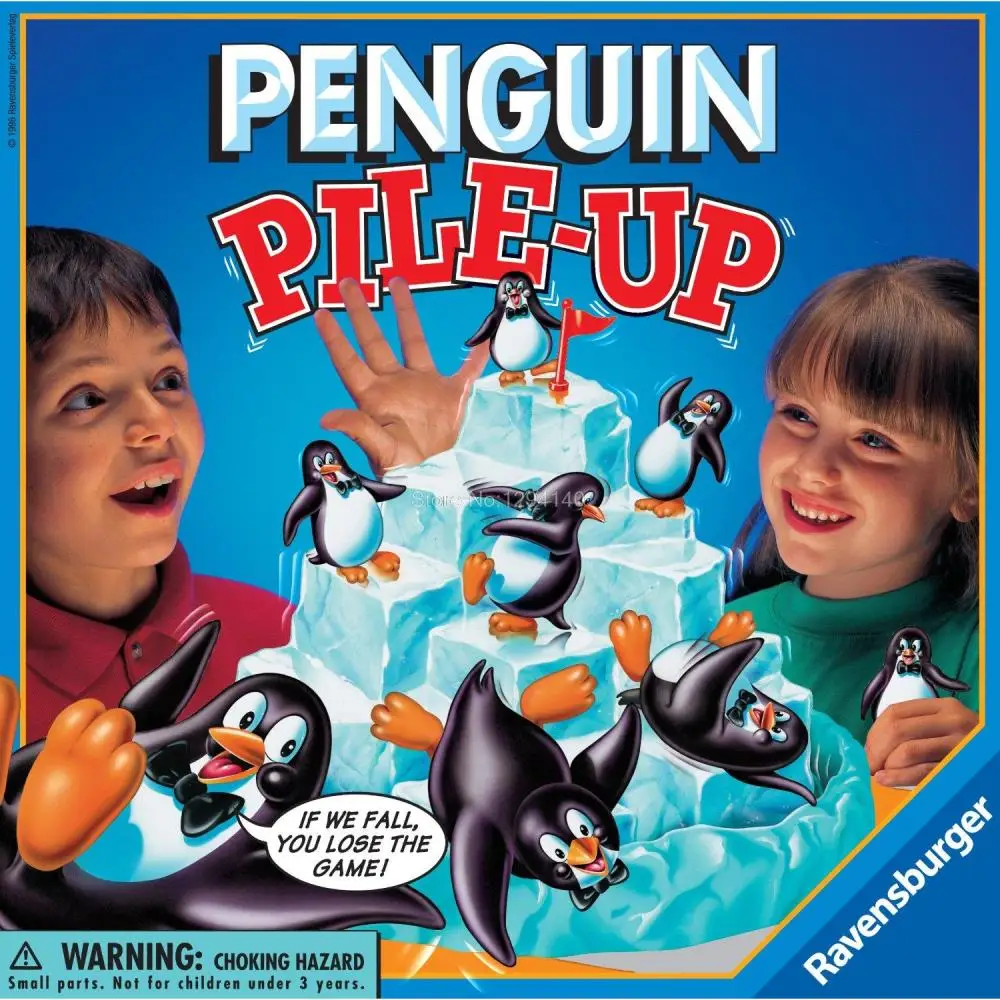 Free Shipping 3Sets/lot Funny Penguin Pile Up Game Penguin Pile up
