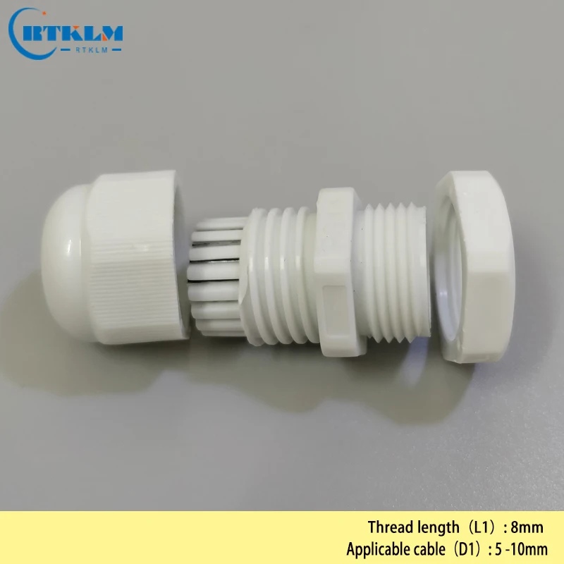 100PCS/LOT Cable Gland Connector 5-10mm PG11 Waterproof Nylon Cable Gland 0.19*0.39inch Cable Gland Joints
