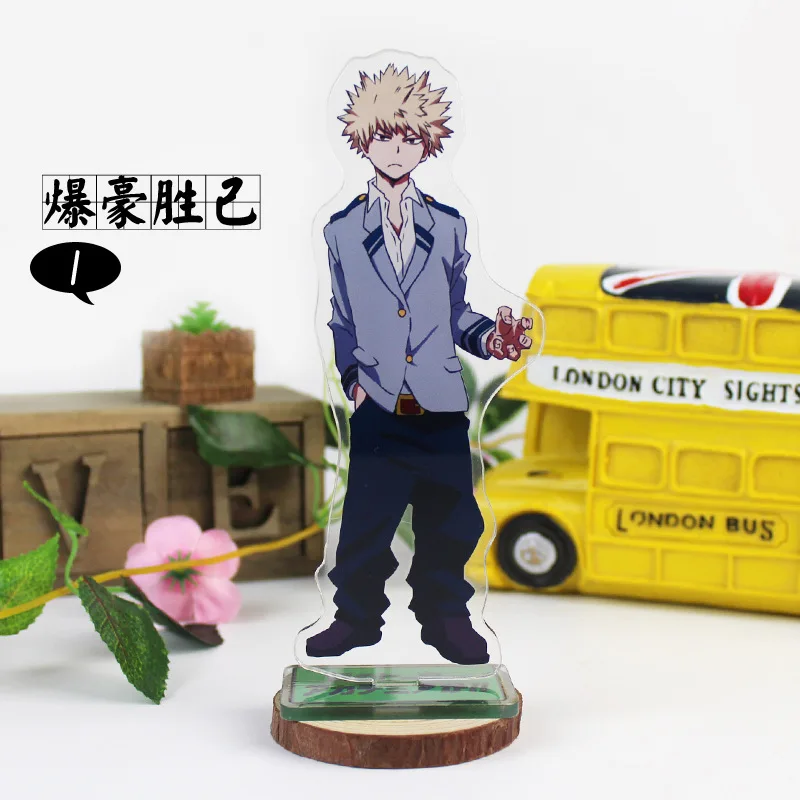 Anime My Hero Academia Display Stand Figure Model Plate Japanese Cartoon Buku No Hero Academia Figure Acrylic Stand Holder - Цвет: baohao 1