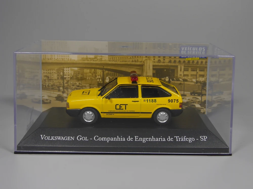 Авто ИНН-иксо 1:43 Volkswagen Gol Companhia de Engenharia de Trafego литая модель автомобиля