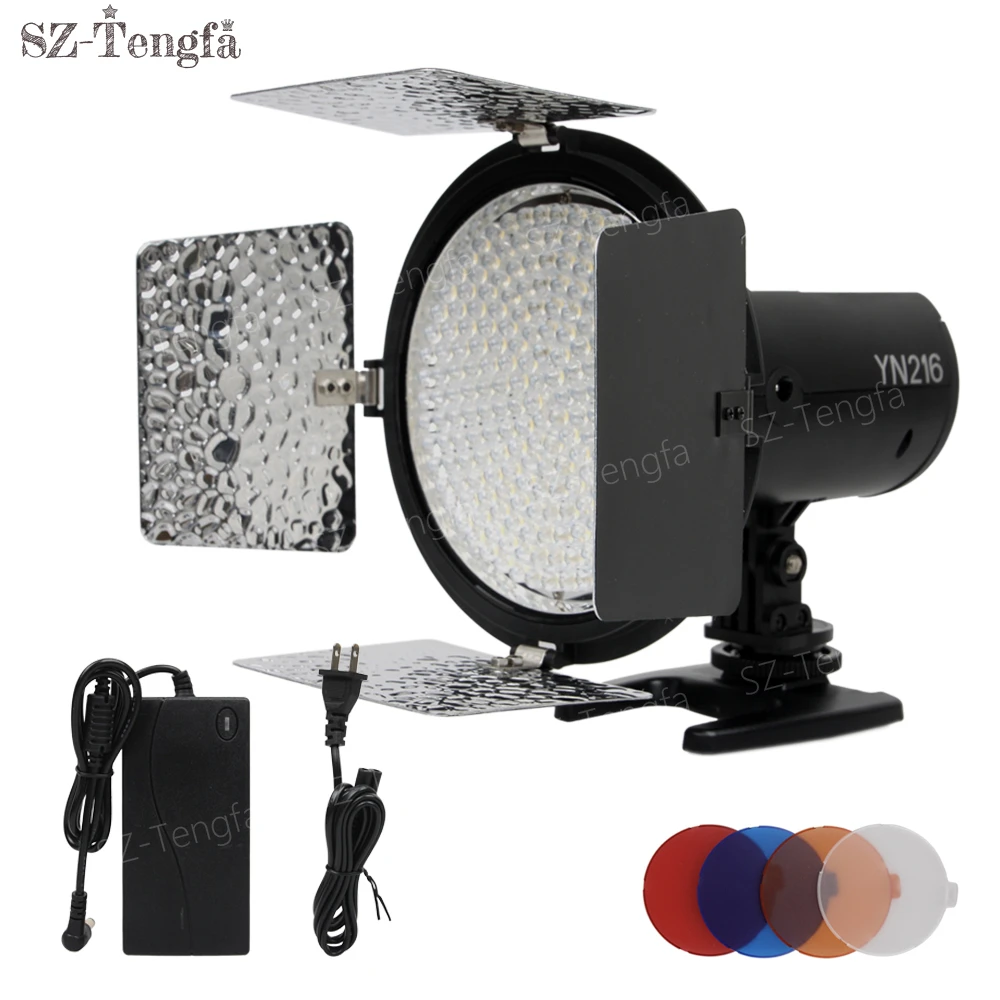 Yongnuo Yn 216 Yn216 Photography Led Video Light Camera Led Light With Ac Power Adapter Charger For Canon Nikon Sony Camcorder Photography Lighting Led Photography Lightyongnuo Ac Adapter Aliexpress