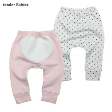 2 шт./партия, штаны для маленьких мальчиков и девочек детские шаровары унисекс трикотажные хлопковые леггинсы для маленьких мальчиков и девочек Одежда для новорожденных