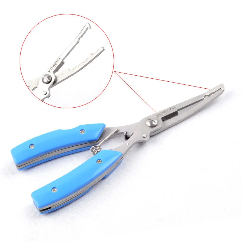 

Luya pliers multi - function cut fishing line fishing pliers stainless steel picking hook fish folding folding fishing pliers
