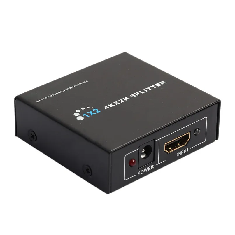 Превосходное Качество Ultra HD 4 К 2 Порты и разъёмы HDMI Splitter 1 2 повторителя Усилители домашние 1080 P 3D концентратора 1 в 2 из Бесплатная доставка fpxm18