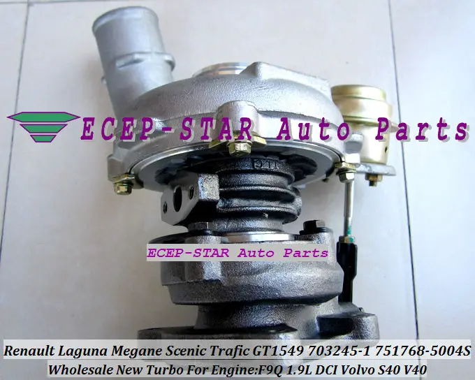 GT1549S 751768 5004S 7701478022 Turbo для Renault Лагуна Megane Scenic Trafic Volvo S40 V40 F9Q F9Q740 1.9L DCI 105HP|turbocharger