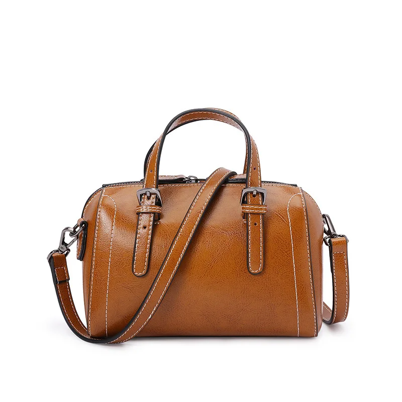 

Fashion Genuine Leather Women bag handbag Shoulder lady's messenger bag Designer Crossbody Shoulder Bag Boston HandBags Hot Sale