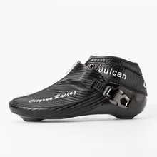 CITYRUN Профессиональные роликовые коньки с Карбоновым волокном на молнии дизайнерские шнурки короткие Гоночные соревнования обувь 1 пара