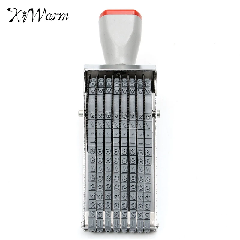 KiWarm Modern 8 Digit Alphabet English Letter Number Rolling Rubber