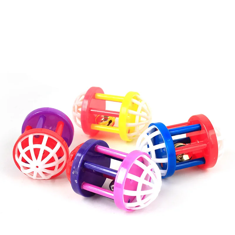 

Hot Plastic Kitten Cat Toy with Dumbbell Jingle Cute Pet Dog Cat Training Sound Toy Funny Small Pet Scratching Toy YH-460567