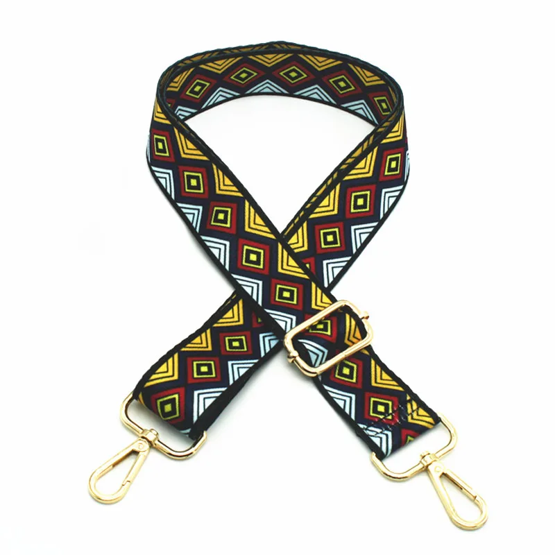 Nylon Colored Bags Straps Rainbow Belt Accessories Women Adjustable Shoulder Crossbody Handbag Straps Handle Ornament KZ151356