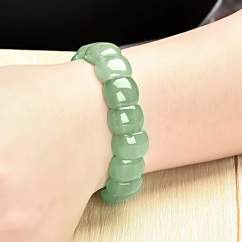 

Natural aventurine transparent Jasper bracelets suitable for your mother wife birthday's day gifts