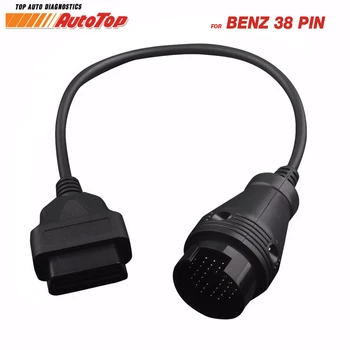 

Diagnostic Cable for Mercedes 38Pin Adapter to 16Pin OBD OBD2 Connector for Mercedes Diagnostic Tool Adapter Benz38 Pin OBD2