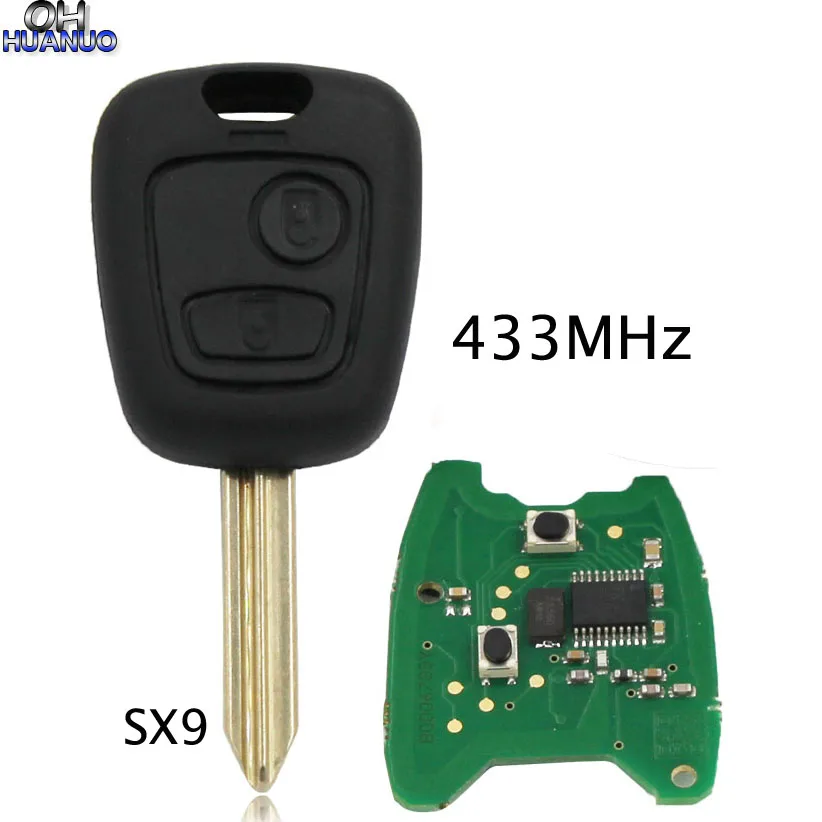 

Car Remote Control Key 2 buttons 433MHz For Citroen Saxo Xsara Picasso Berlingo SX9 Uncut Blade
