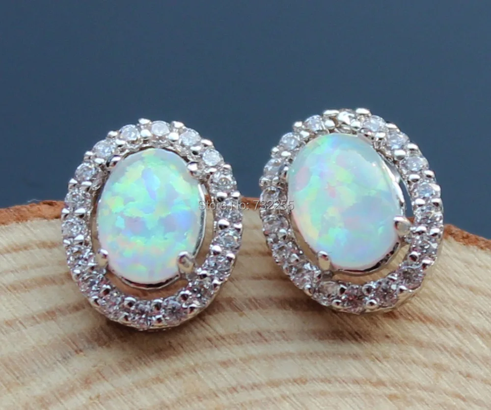 New Designed Oval Shape Nice White Fire Opal Stud Earrings For Women New Designed Oval Shape Nice White Fire Opal Stud Earrings For Women In From Jewelry Accessories On Aliexpress Alibaba Group