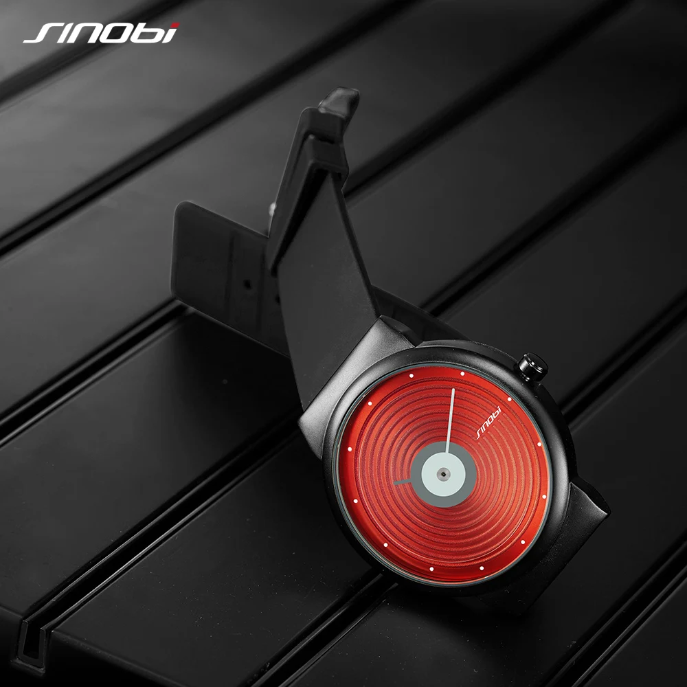 SINOBI New Silicone Watches Men Simple Sports Watch Hiking Running Wristwatch Creative Watch Men Mi