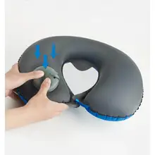Naturehike u-образная термополиуретановая нажимная надувная подушка для путешествий на открытом воздухе, подушка для шеи, портативная надувная подушка для самолета, кемпинга