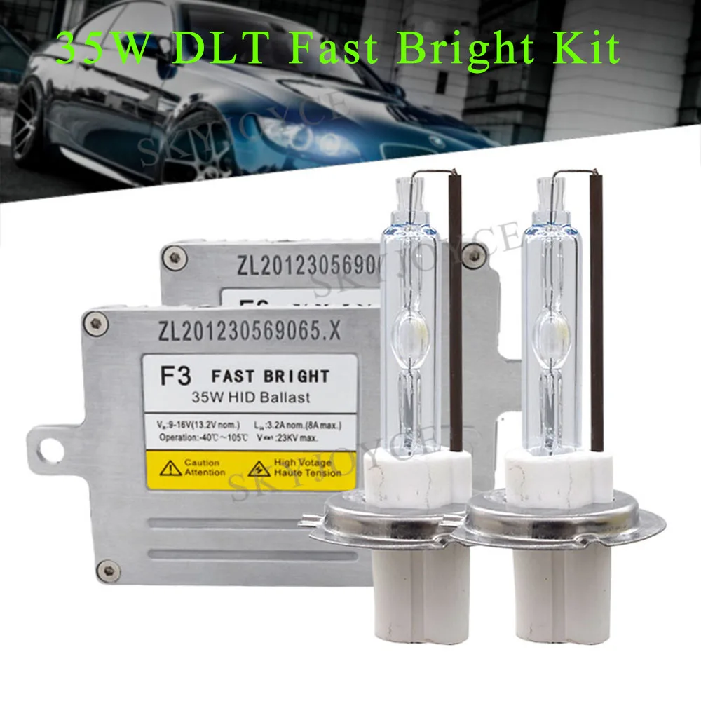 Xenon 35W DLT HID Headlight Kit DLT F3 Xenon Ballast Super Bright DLT
