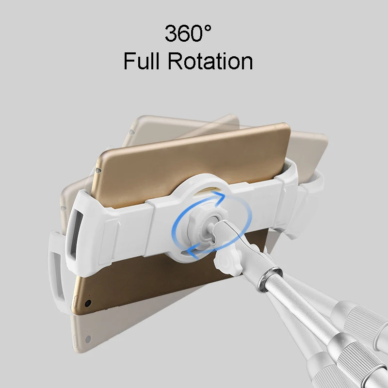 360 градусов полный вращающийся алюминиевый сплав 4,7-12 дюймов планшет ПК стенд гибкий телефон планшет держатель Монтажный Кронштейн