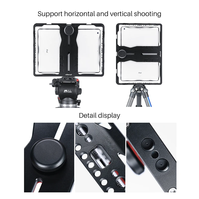 7.9-9.7inch Size RuleaxA Ulanzi U-PAD Metal Video Cage Mount Vlog Filmmaking Rig for iPad with Cold Shoe Mounts for Microphone LED Video Light 7.9-9.7inch Size RuleaxA Ulanzi U-PAD Metal Video Cage Mount Vlog Filmmaking Rig for iPad with Cold Shoe Mounts for Microphone LED Video Light