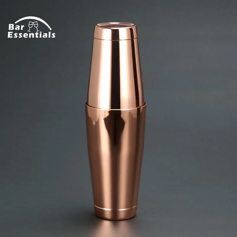 Stainless Steel Cocktail Shaker Tin on Tin 28&18oz Copper Plated