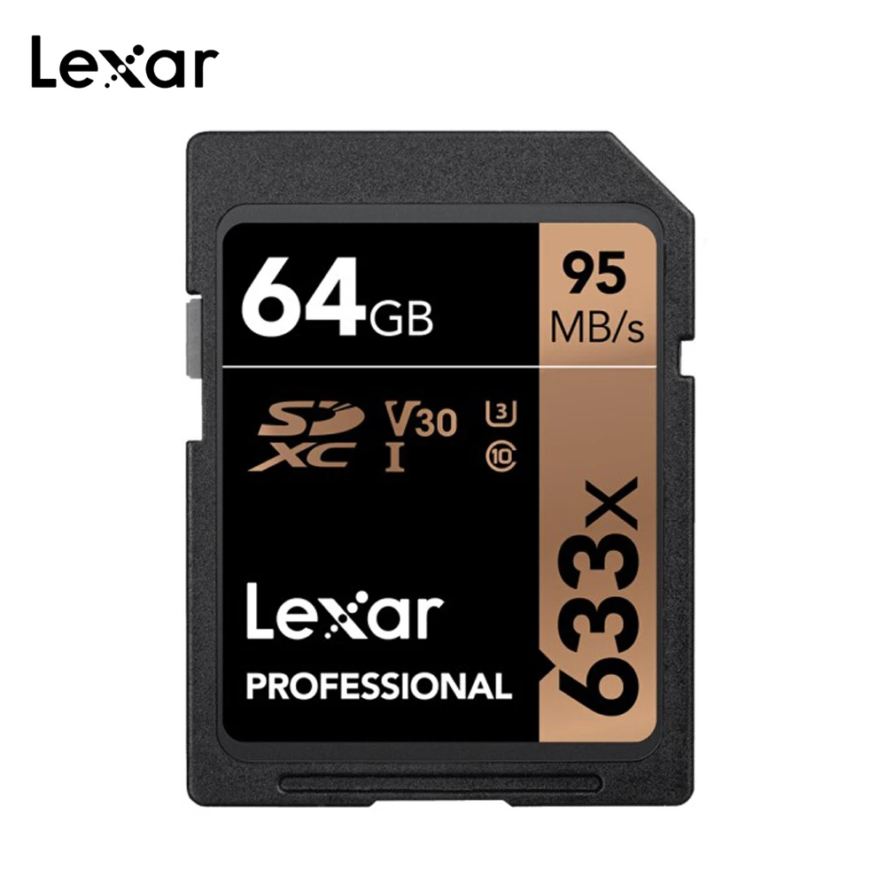 Lexar 633x SD карта 64 Гб 128 ГБ 32 ГБ transcend compact flash sdxc класс 10 высокоскоростная карта памяти телефон для ceamere планшет ноутбук