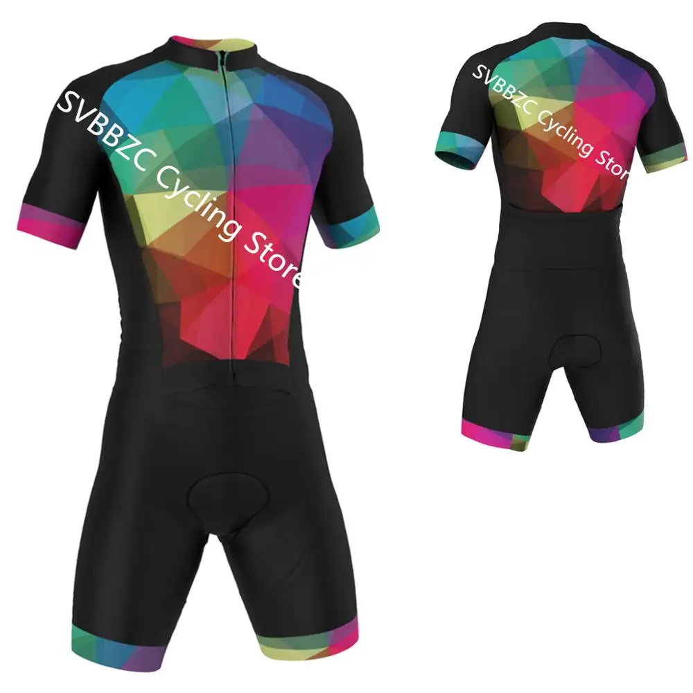

SVBBZC Pro Team Triathlon Suit Men's Cycling Jersey set Cycling Skinsuit Jumpsuit Maillot Ropa Ciclismo Cycling Clothing kit