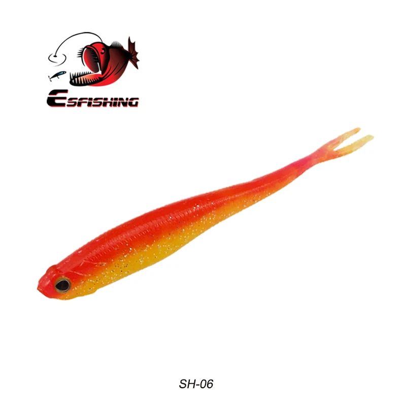 Esfishing рыболовные приманки Real Shad 130 мм 6 шт. пластиковые приманки Китай Swimbait снасти Swimbait Shad приманки для рыбалки форели - Цвет: SH06