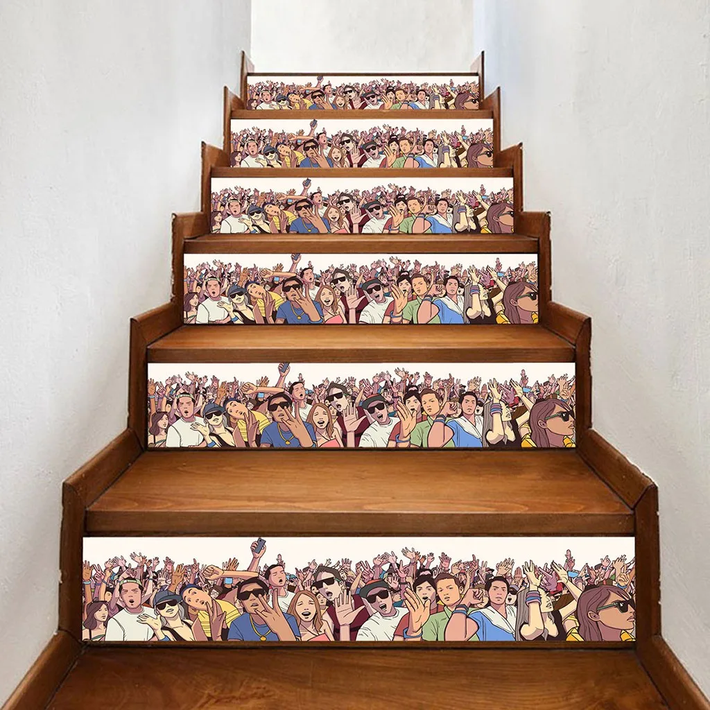 

3D Simulation Stair Stickers Waterproof Wall Stickers DIY Home Decor