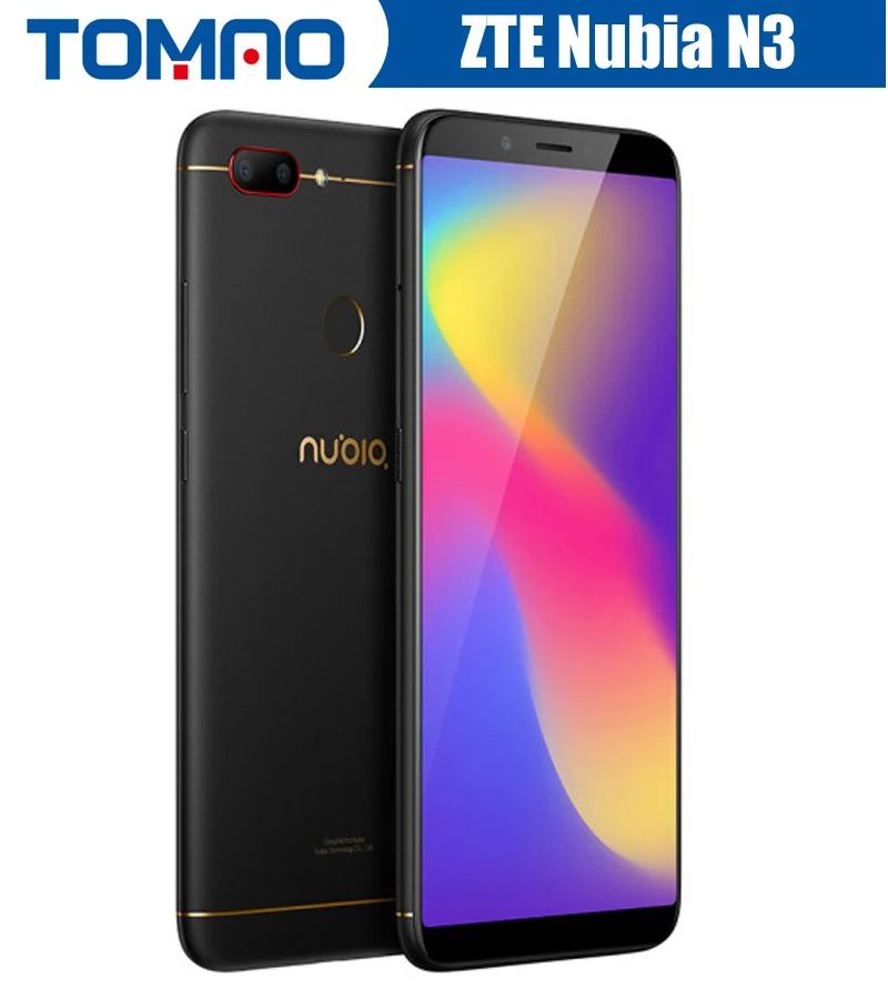 

Global ROM ZTE Nubia N3 Mobile Phone 4GB RAM 64G ROM 6.01" Snapdragon CPU Dual Rear Camera Cellphone 5000mAh Battery Support OTA