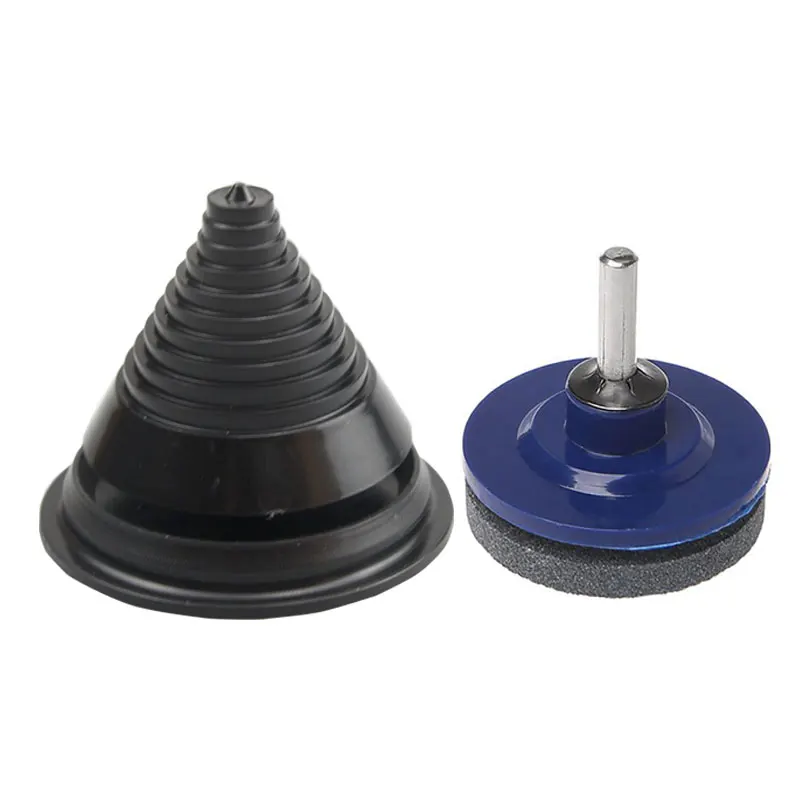 Lawnmower Blade Sharpeners Heavy Duty Corundum Lawn Mower Sharpener Universal Grinding Rotary Drill Cuts