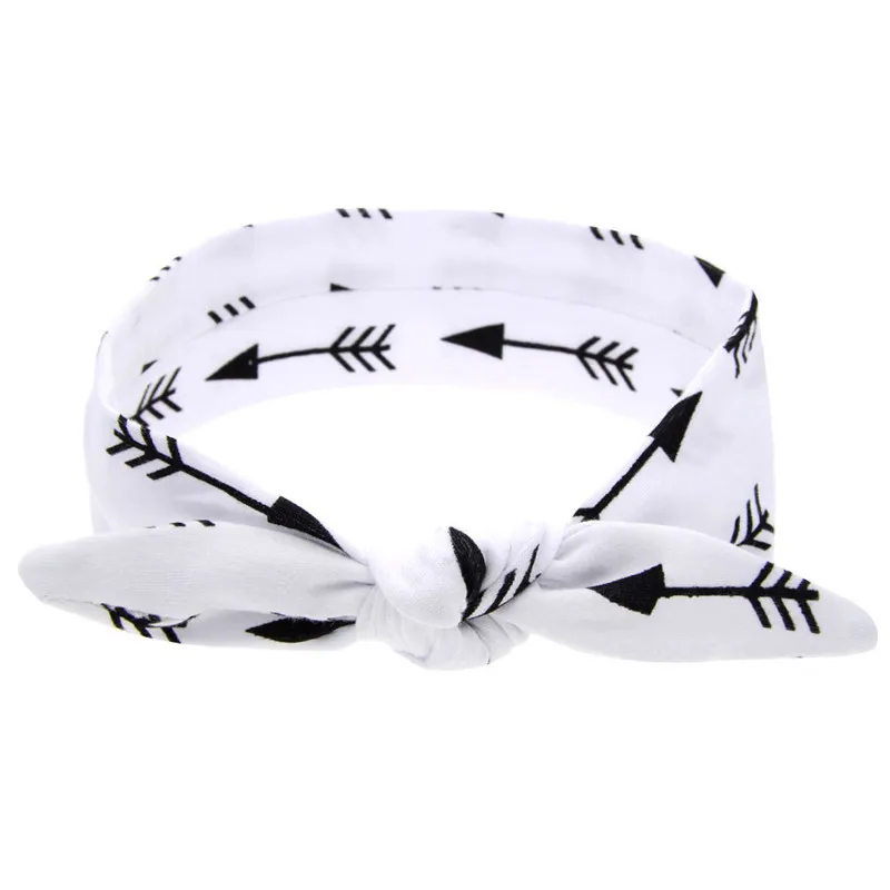 

TELOTUNY baby girl headbands Baby Cute DIY Rabbit Ears Elastic Cloth Bowknot Headbandfor baby girls baby headband 1010
