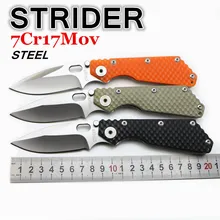 2016 NEUES STRIDER FALTENDES messer 7cr17mov G10 + stahl griff camping leben im freien messer tasche EDC werkzeuge die höchste qualität