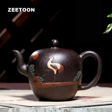 280cc подлинный исинский Чайник Китайский уход за здоровьем фиолетовый глина красота плечевой горшок мастер ручной работы чайный набор кунг-фу чайник
