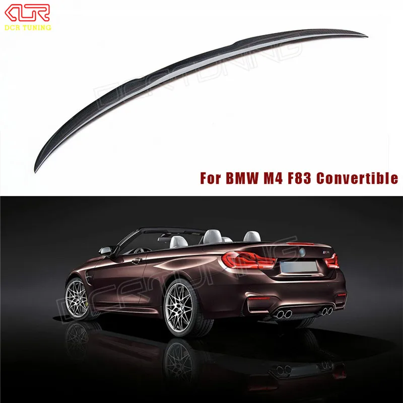 

For BMW M4 Convertible F83 M4 Spoiler Carbon Fiber M Performance Style Carbon Rear Trunk Spoiler Wing 2014 - UP