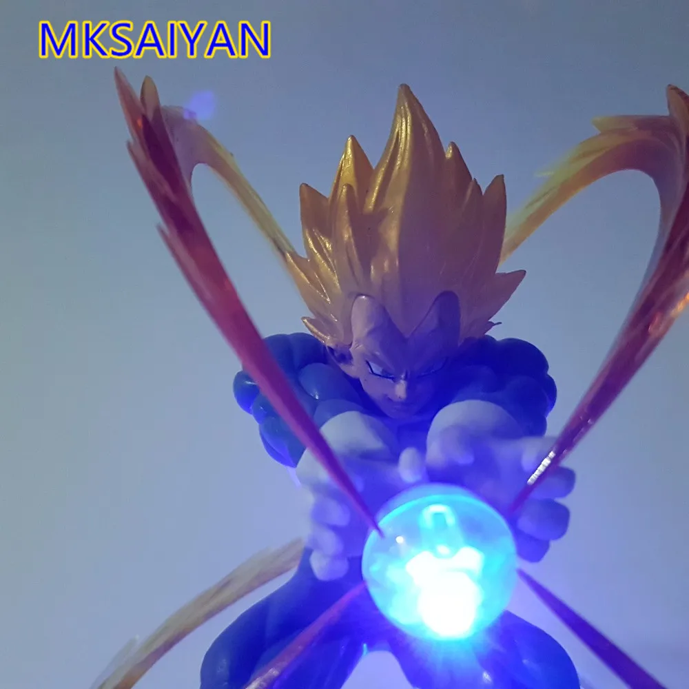 Dragon Ball Z Vegeta Супер Saiyan светодиодные игрушки Аниме Kamehameha светильник DBZ ПВХ фигурка Гоку Коллекционная модель кукла подарок игрушки