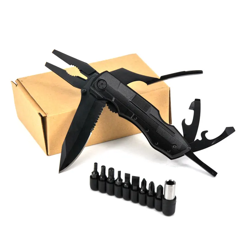 

Alicate Multifuncional Folding Pliers Multitool Knife EDC Camping Combat Army Military Hunting Knife Survival Screwdriver Kit