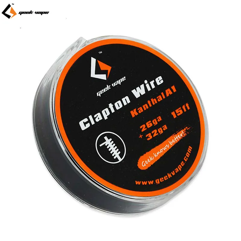 Атомайзер 5 м GeekVape Clapton 100% оригинал DIY KA1 лента 26GA/Ni80/ 28GA/32GA DIY|atomizer diy|atomizer wireclapton wire |