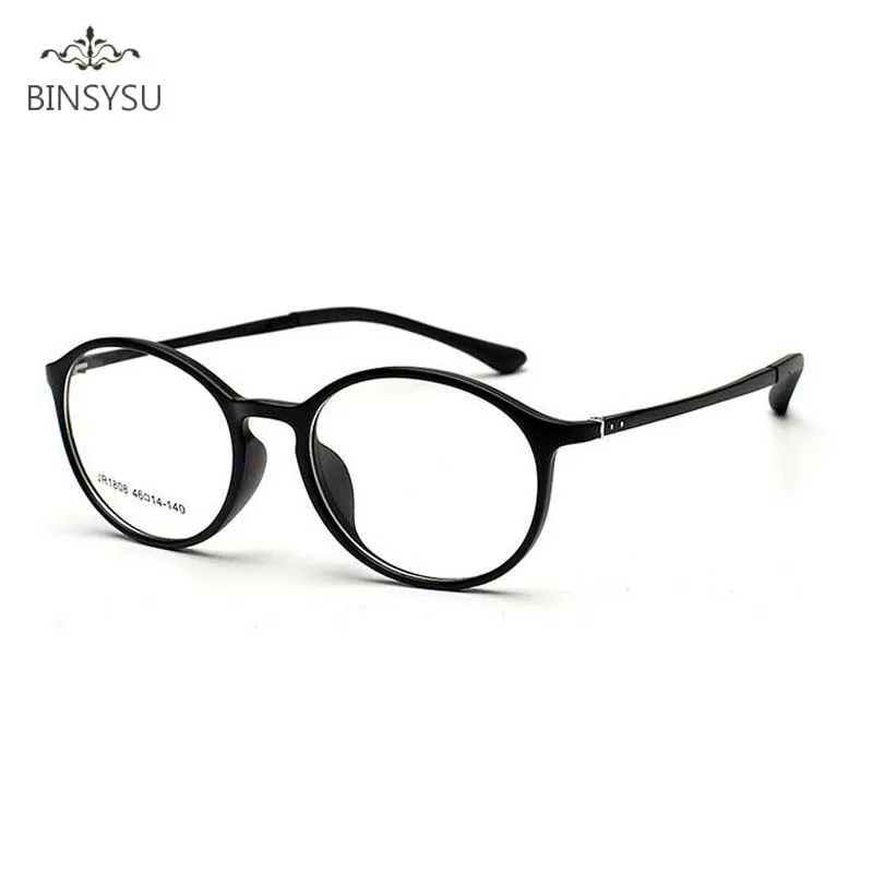 

TR90 Prescription optical eyeglasses frames Men's Plain Mirror Ultra-light Tungsten Myopia Glasses frame oculos de grau redondo