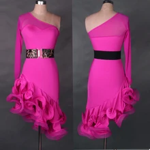 Г., платье для латинских танцев для взрослых/детей платье для танцев для женщин/девочек черного/синего/Красного/фиолетового/розового цвета, S-XXL платье с бахромой