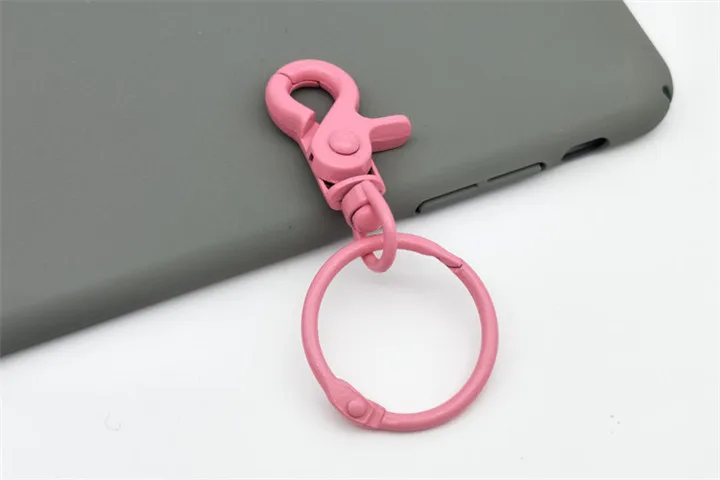8  Diy Jewelry Accessories Keychains Color Paint Lobster Buckle Key Chain Handmade DIY Key Ring Keychains For Women Fashion Jewelry