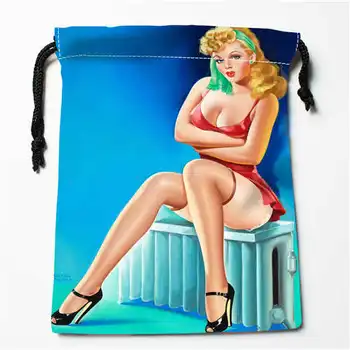 

Custom Printing Pin Up (1) Drawstring Shopping Bags Travel Storage Pouch Swim Hiking Toy Bag Unisex Multi Size18-12-05-81