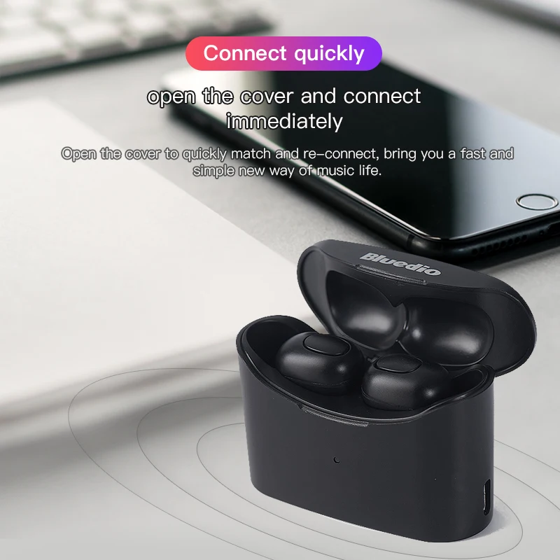 Оригинальные мини наушники Bluedio T elf TWS BT 5 0 3D стереонаушники беспроводная