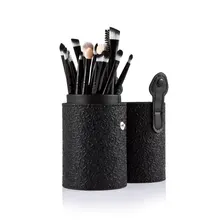 Black Case 20pcs Eye Makeup Powder Foundation Brush with Cosmetic with Gold Storage Case 8 Style Professional Brushes Set Bag