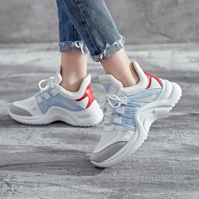 

YRRFUOT Sneakers For Women Outdoor Air Mesh Solf Woman Fashion Sneaker Vulcanized Shoes Zapatos Mujer Sneakers For Women Trend