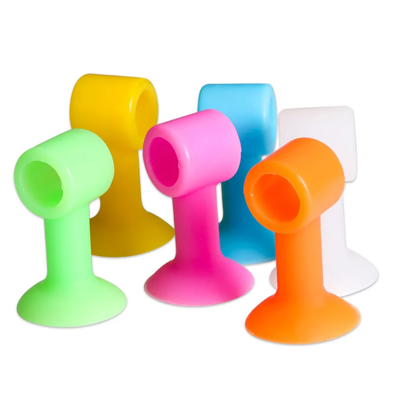 

The new 1PCS Wall Thickening Mute Door Stick Rubber Fender Handle Door Lock Protective Pad Protection Home Wall Stickers